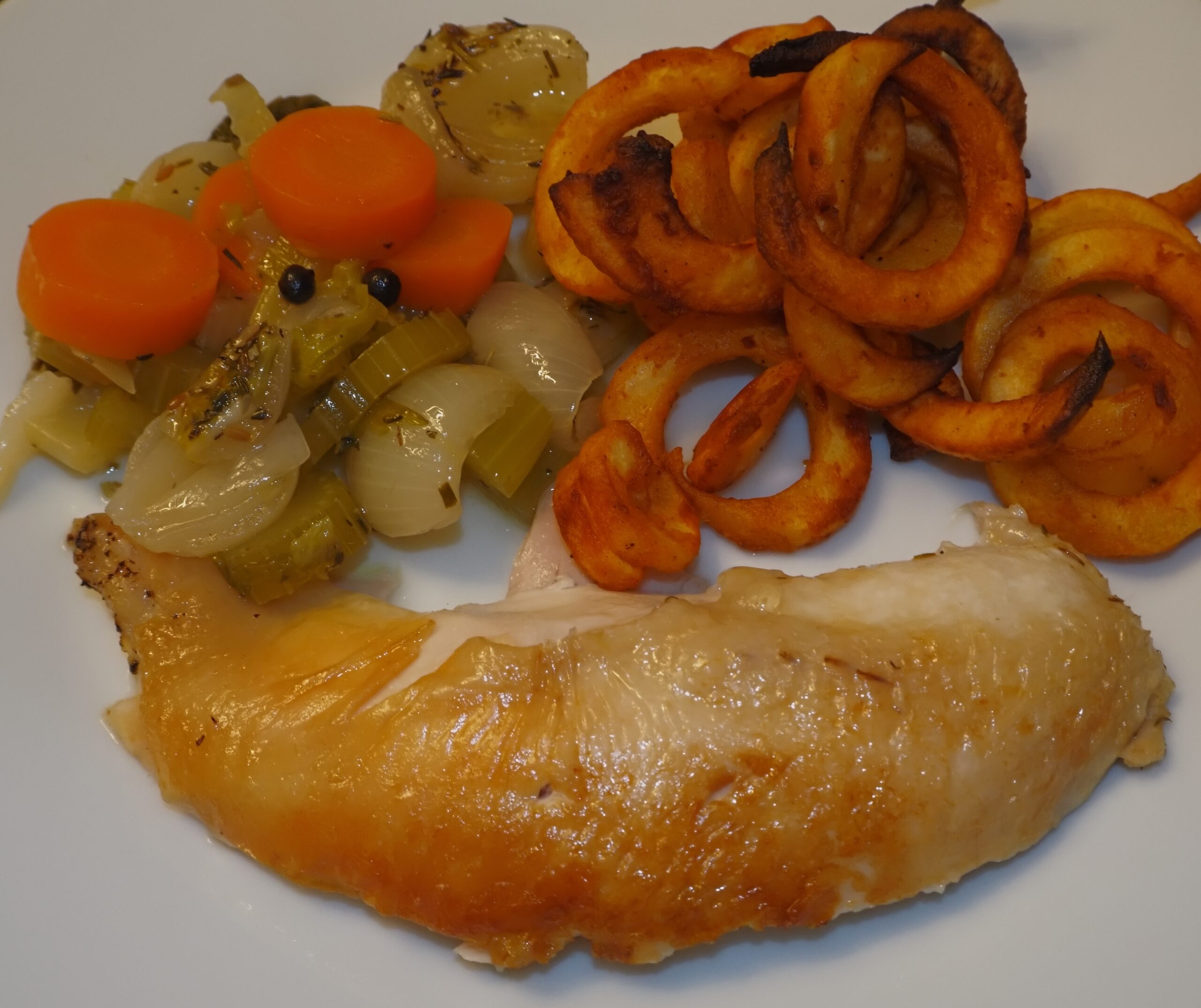 Bild von Brathähnchen im Topf